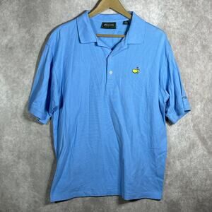 Masters Collection Golf Polo Shirt Mens Large Blue Short Sleeves‎ Athleisure